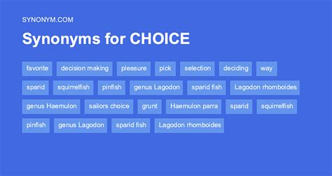 choice synonym|another word for best choice.